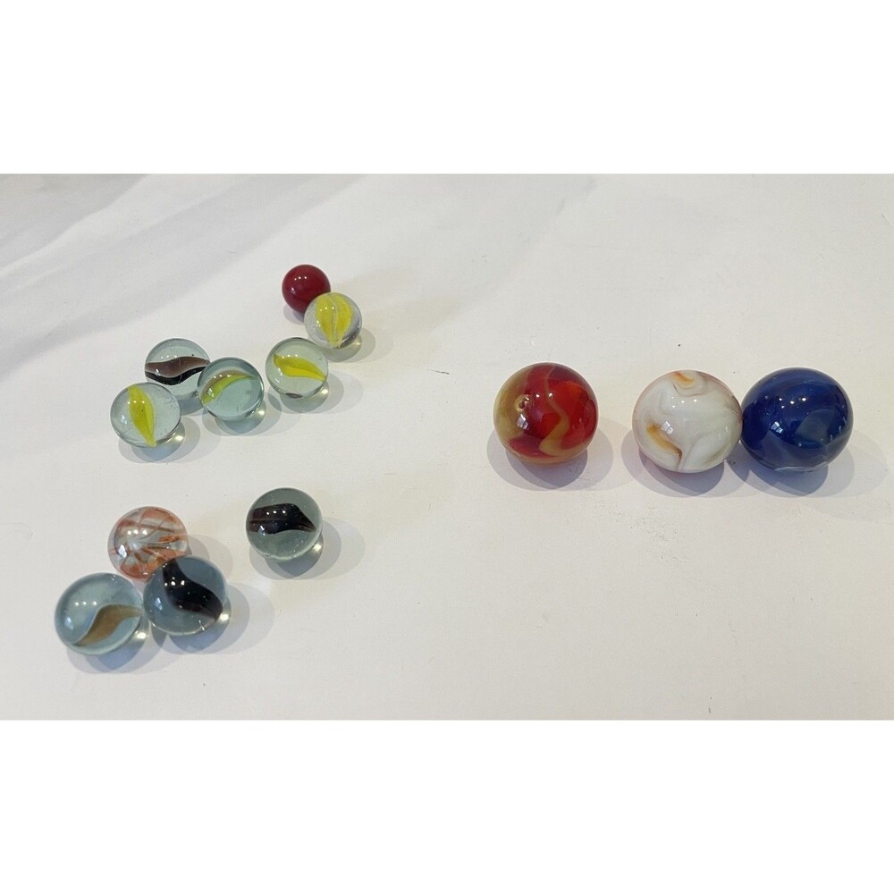 Vintage Marble Lot 13 Assorted Marbles